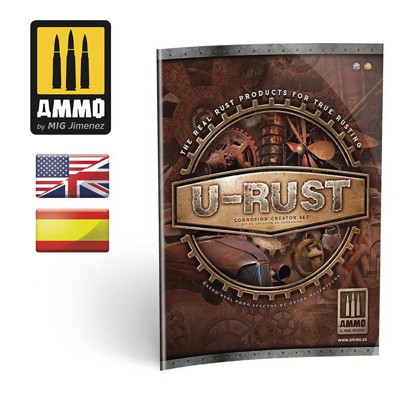 AMMO by MIG Jimenez Model Making AMMO by Mig 7460 U-Rust: Corrosion Creator Set (9 Bottles & Booklet)