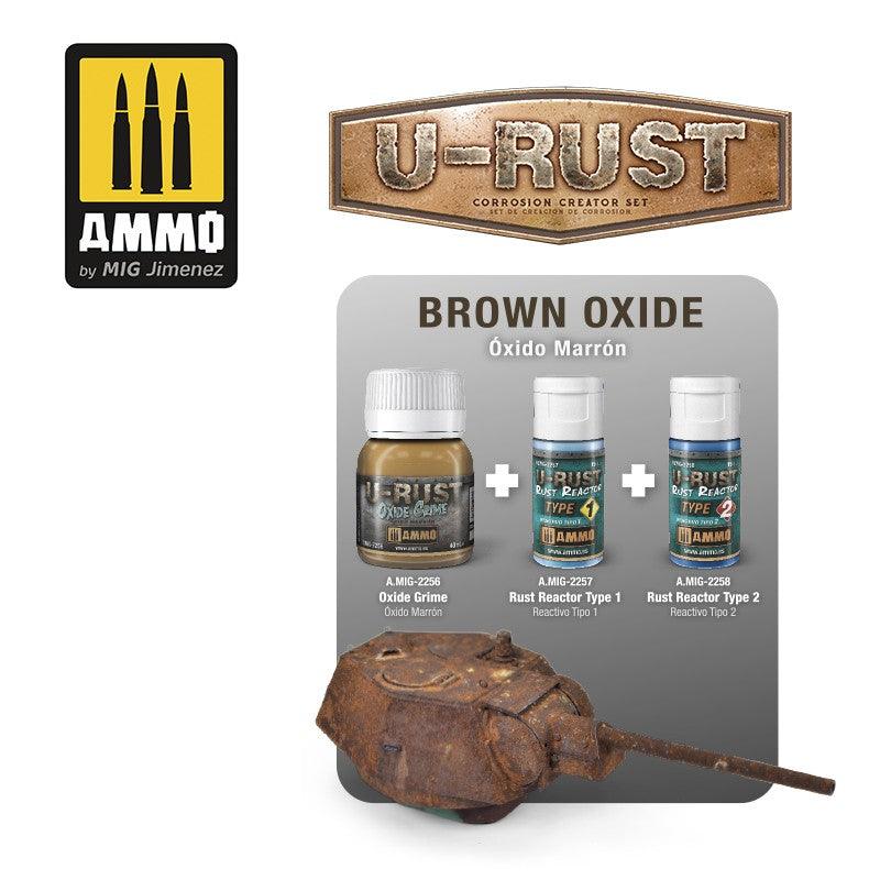 AMMO by MIG Jimenez Model Making AMMO by Mig 7460 U-Rust: Corrosion Creator Set (9 Bottles & Booklet)