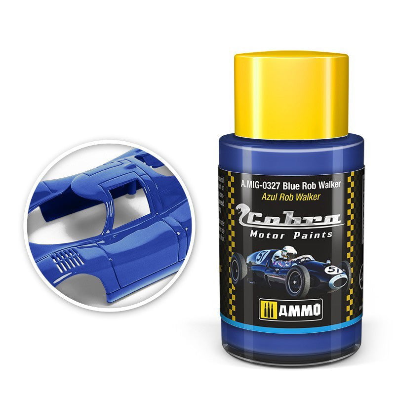 AMMO by MIG Jimenez Paint - Acrylic AMMO by Mig 327 Cobra Motor: Blue Rob Walker Acrylic Paint 30ml Bottle