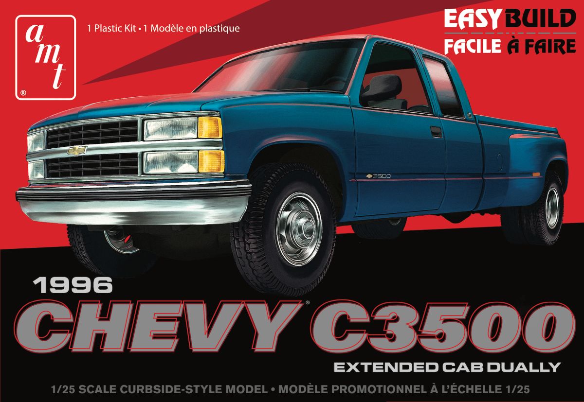 AMT Model Kits Other Models & More AMT 1996 Chevrolet C-3500 Dually Pickup Easy Build New Tooling Sk