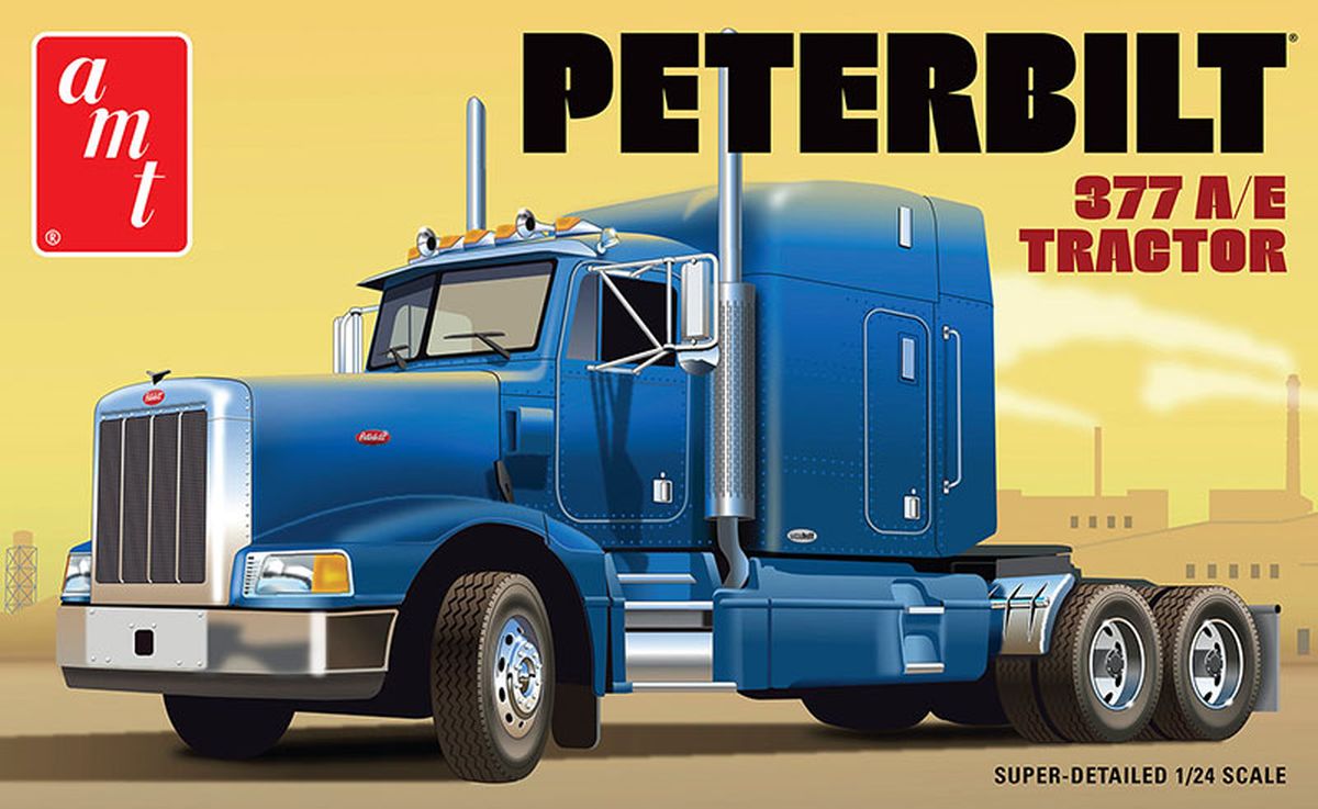 AMT Model Kits Other Models & More AMT Classic Peterbilt 377 A/E Tractor Skill 3