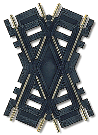 Atlas Code 100 - Crossing Atlas 175 HO Scale Code 100 Track 60-Degree Custom-Line Crossing
