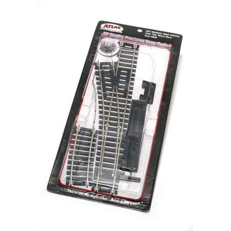 Atlas Code 100 - Switch Atlas 860 HO Scale Code 100 Track Manual Left-Hand Switch