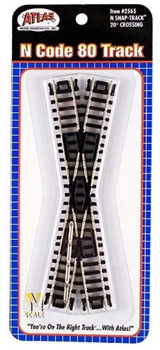 Atlas Code 80 - Crossing Atlas 2565 N Scale Code 80 20 Degree Crossing