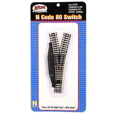 Atlas Code 80 - Switch Atlas 2709 N Scale Code 80 Manual Wye Turnout