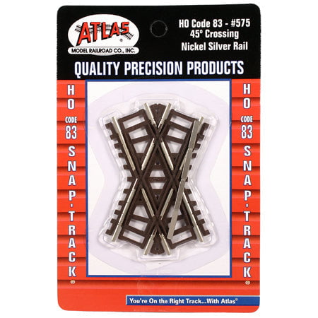 Atlas Code 83 - Crossing Atlas 575 HO Scale Code 83 45 Degree Crossing
