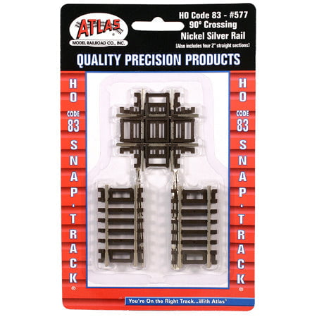 Atlas Code 83 - Crossing Atlas 577 HO Scale Code 83 90 Degree Crossing