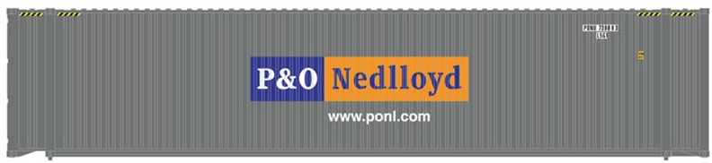 Atlas Container Atlas 50004982 N Scale 45' Intermodal Container 3-Pack P&O Nedlloyd #2