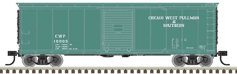 Atlas Master Boxcar Atlas 50006392 N Scale USRA Steel Rebuilt Boxcar Chicago West Pullman CWP 10001