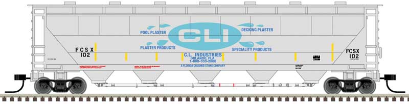 Atlas Master Covered Hopper Atlas 50005670 N Scale Trinity PD5000 Covered Hopper CLI Industries FCSX 104