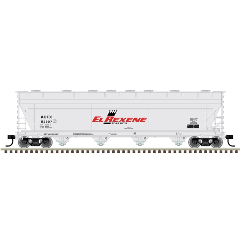 Atlas Master Covered Hopper Atlas Master 20007376 HO Scale ACF 5250 Covered Hopper El Rexene 53807
