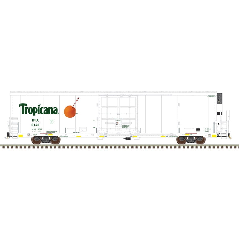 Atlas Master Reefer Atlas Master 20007326 HO Scale Trinity 64' Reefer Tropicana TPIX 3077