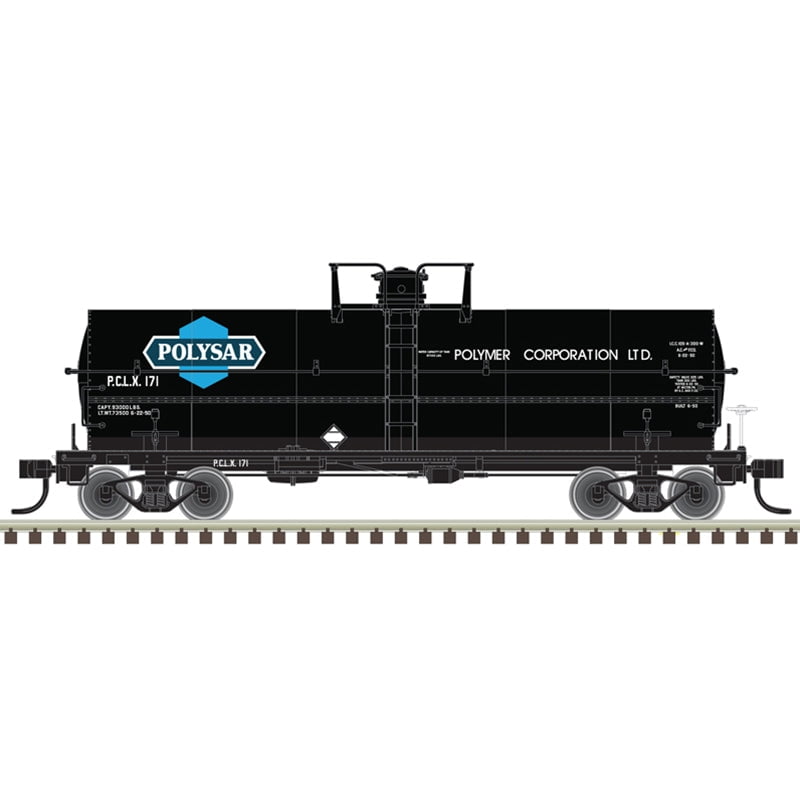 Atlas Master Tank Car Atlas Master 20007351 HO Scale 11,000 Gallon Tank Car Polysar PCLX 170