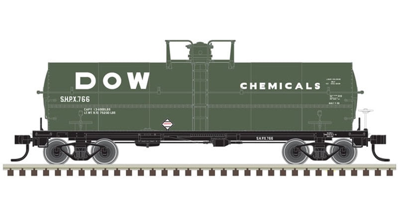 Atlas Tank Car Atlas 20004672 HO Scale 11,000 Gallon Tank Car Dow Chemicals SHPX 775