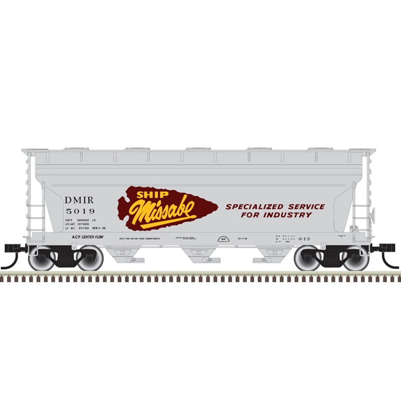 Atlas Trainman Covered Hopper Atlas Trainman 20006508 HO Scale ACF 3560 Covered Hopper Duluth Missabe & Iron Range DM&IR 5019