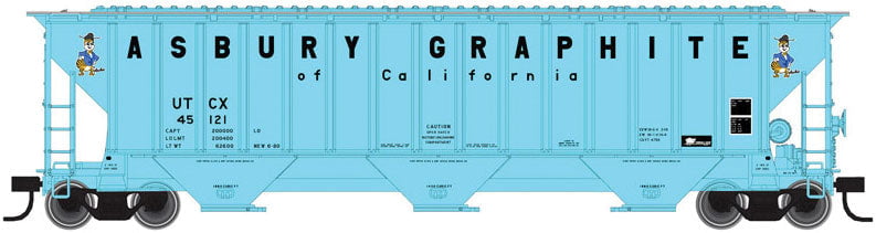 Atlas Trainman Covered Hopper Atlas Trainman 50004708 N Scale Thrall 4750 Covered Hopper Asbury Graphite UCTX 45123