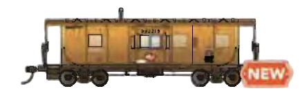 Bachmann Caboose Bachmann 73213 HO Scale Workhorse Series Bay Window Caboose Milwaukee Road MILW 992219