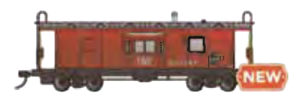 Bachmann Caboose Bachmann 73214 HO Scale Workhorse Series Bay Window Caboose Norfolk & Western NW 557597