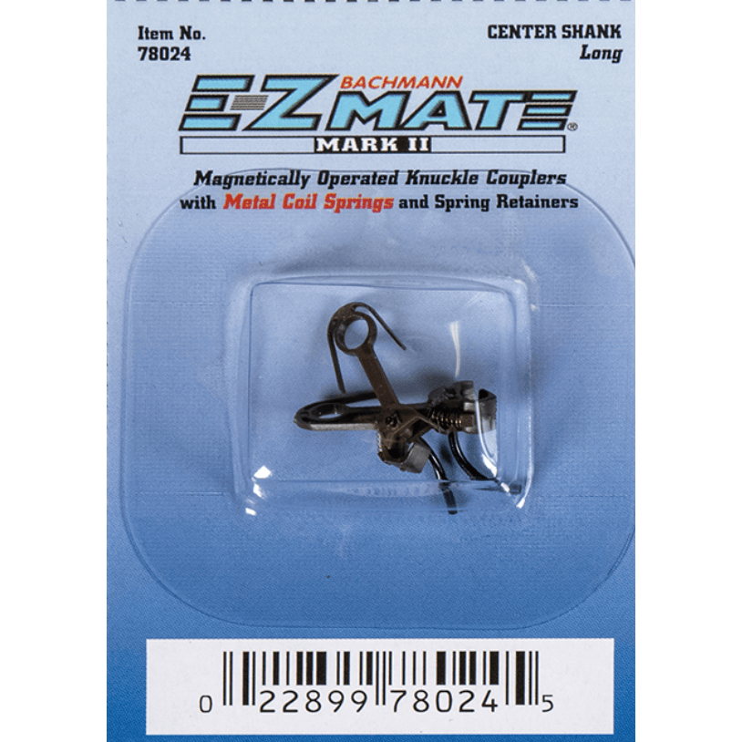 Bachmann Couplers Bachmann 78024 HO Scale E-Z Mate Mark II Long Center Shank Couplers (1 Pair)