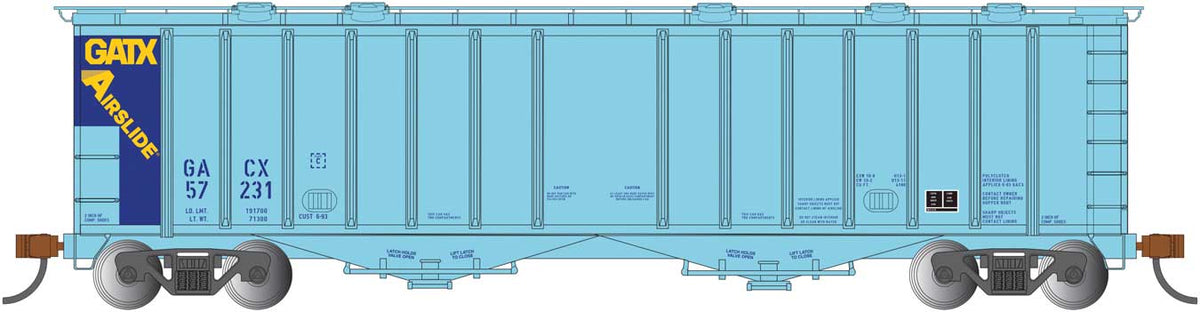 Bachmann Covered Hopper Bachmann 70622 HO Scale GATX 4180 Airslide Hopper GATX 57231