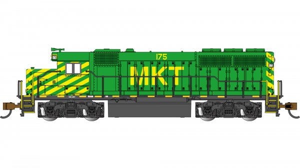 Bachmann Diesel - Four Axle Bachmann 63574 N Scale EMD GP40 Diesel MKT 175 - DC