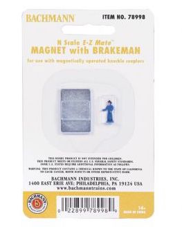 Bachmann E-Z Track Bachmann 78998 N Scale E-Z Track Mate Uncoupling Magnet with Brakeman