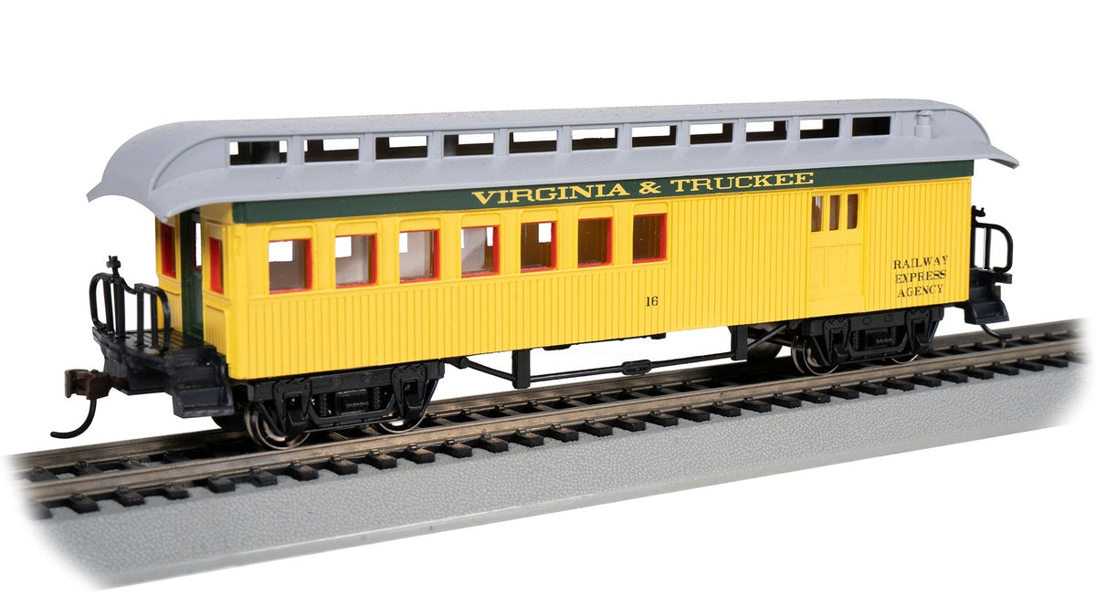 Bachmann Passenger - Combine Bachmann 15207 HO Scale Wood Old Time Combine Virginia & Truckee #16