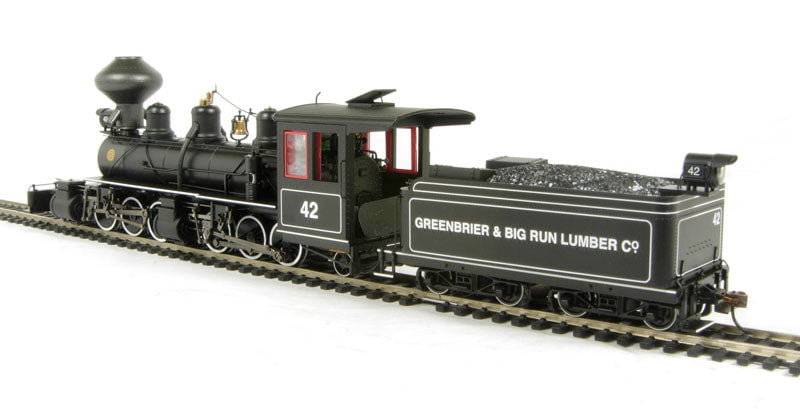 Bachmann Steam Loco - 2-6-6-2 Bachmann 28703 On30 Scale 2-6-6-2 Articulated Loco with Tender Greenbrier Lumber 42 with DCC & Sound