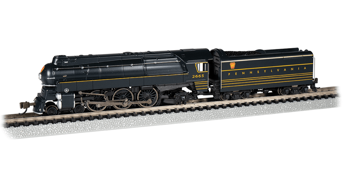 Bachmann Steam Loco - 4-6-2 Bachmann 53952 N Scale 4-6-2 Streamlined K4 Steam Loco Pennsylvania PRR 2665 DCC & Sound