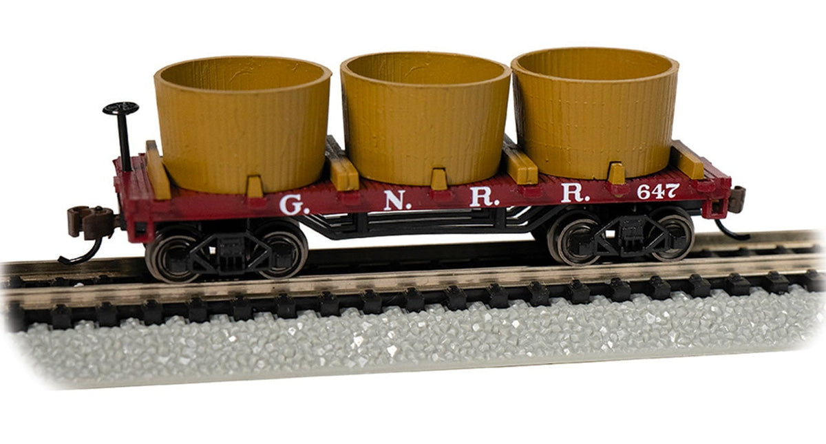 Bachmann Tank Car Bachmann 15555 N Scale Old-Time Water Tank Car Great Northern GN