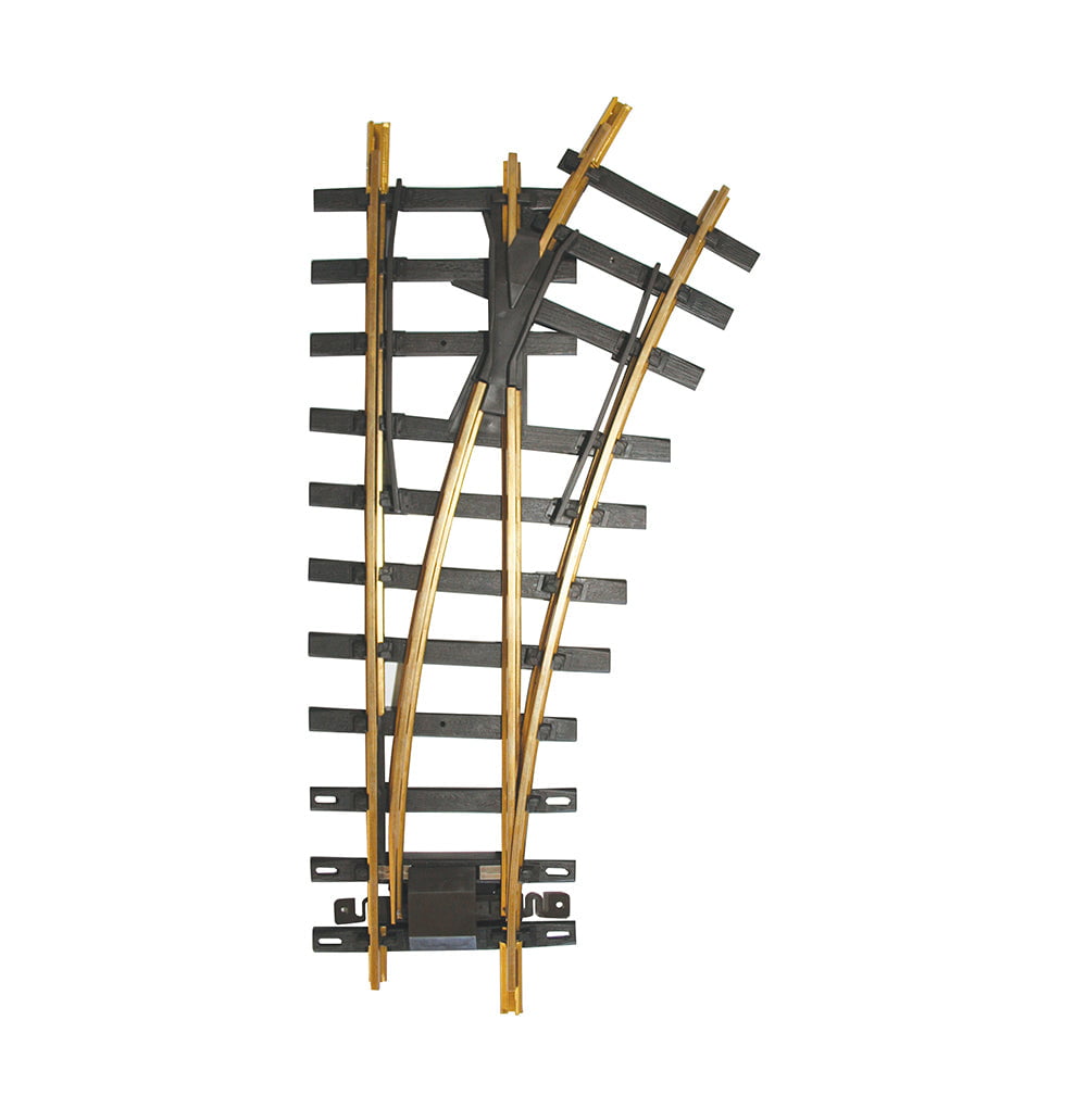 Bachmann Track - Switch Bachmann 94658 G Gauge Manual 30 Degree Brass Turnout - Right Hand