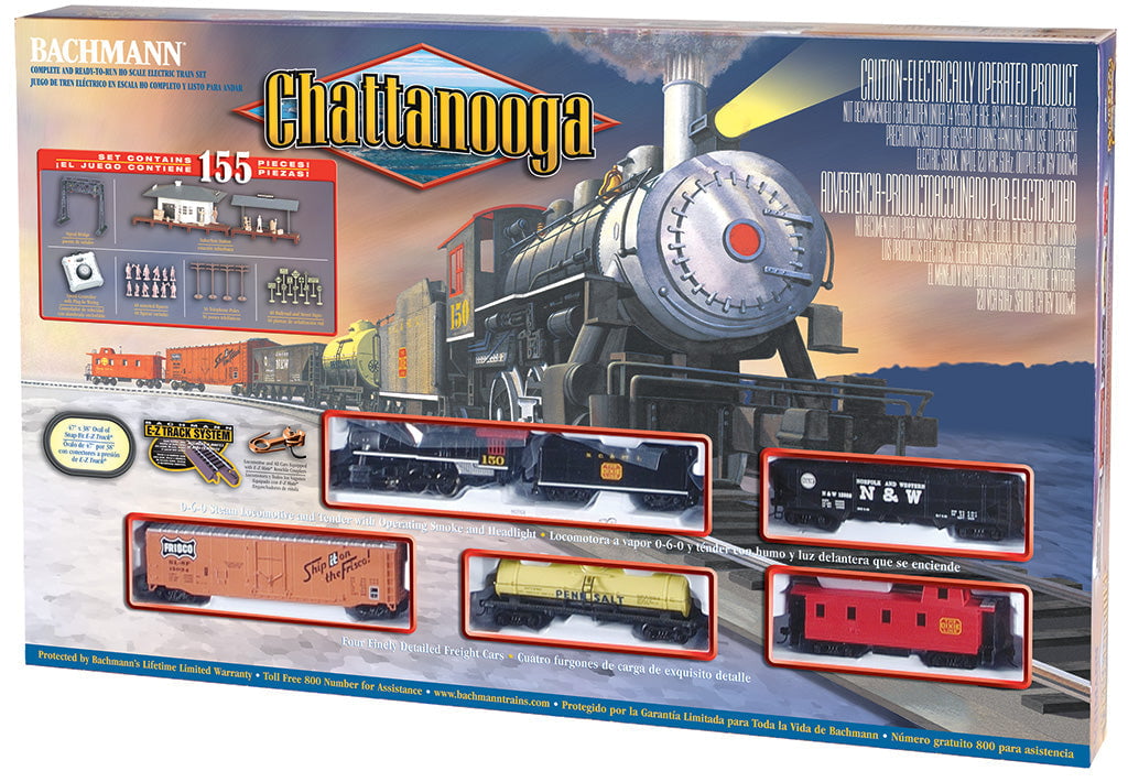 Bachmann Train Set - HO Scale Bachmann 00626 HO Scale Chatanooga Steam NC&StL Freight Starter Train Set