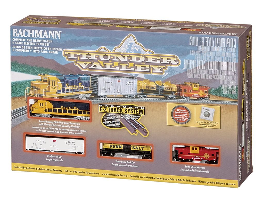 Bachmann Train Set - N Scale Bachmann 24013 N Scale Thunder Valley Santa Fe Model Train Set