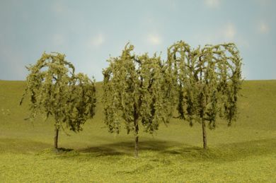 Bachmann Trees - Deciduous Bachmann SceneScapes 32014 3"-3.5" Willow Trees (3 Pack)