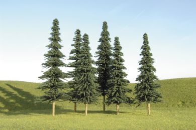 Bachmann Trees - Evergreen Bachmann SceneScapes 32204 8”-10” Spuce Trees (3 Pack)