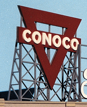 Blair Line MODEL TRAINS Blair Line All Scale Laser-Cut Wood Billboard Kits - Large for HO, S & O - Conoco