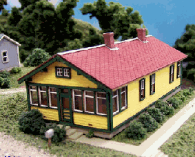 Blair Line MODEL TRAINS Blair Line HO Santa Fe 6-Room Section House Kit