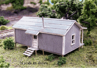 Blair Line MODEL TRAINS Blair Line N Company House Laser-Cut Wood Kit