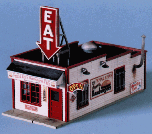 Blair Line MODEL TRAINS Blair Line N Fred & Red's Hamburgers Kit