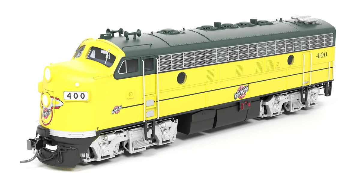 Broadway Limited Imports Diesel - Four Axle BLI 9698 HO Scale EMD F7A Diesel Chicago & NorthWestern CNW 401 Stealth (Executive Scheme - DCC Ready)