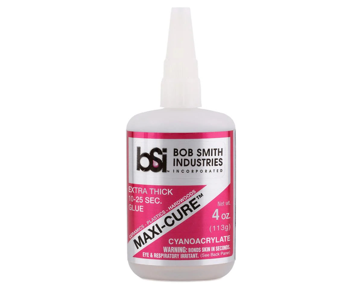 Bob Smith Industries 136 Maxi-Cure Super Thick CA Glue 4oz Bottle Size