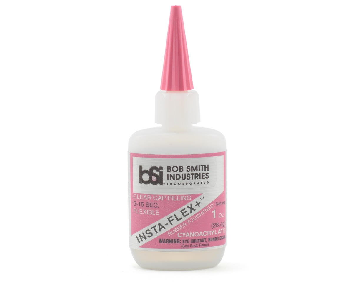 Bob Smith Industries Accessories Bob Smith Insta-Flex+ Flexible CA Clear Rubber Toughened 1oz
