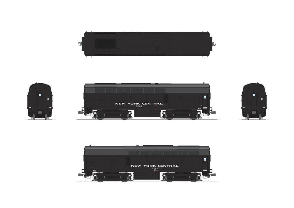Broadway Limited Imports Diesel - Four Axle BLI 7696 HO Scale Baldwin RF-16 A/B Set Sharknose Diesel New York Central NYC 3805/3707 - Paragon4