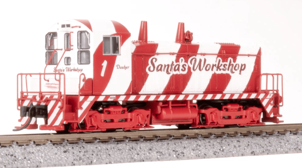 Broadway Limited Imports Diesel - Four Axle BLI 9355 N Scale EMD SW7 Diesel Santa's Workshop2 Paragon4 (Sound/DC/DCC)