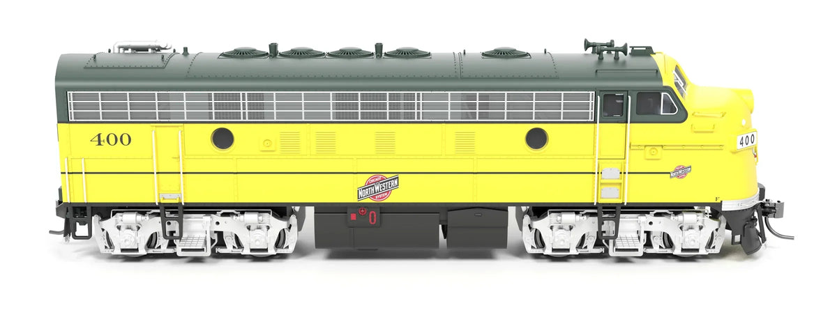Broadway Limited Imports Diesel - Four Axle BLI 9698 HO Scale EMD F7A Diesel Chicago & NorthWestern CNW 401 Stealth (Executive Scheme - DCC Ready)