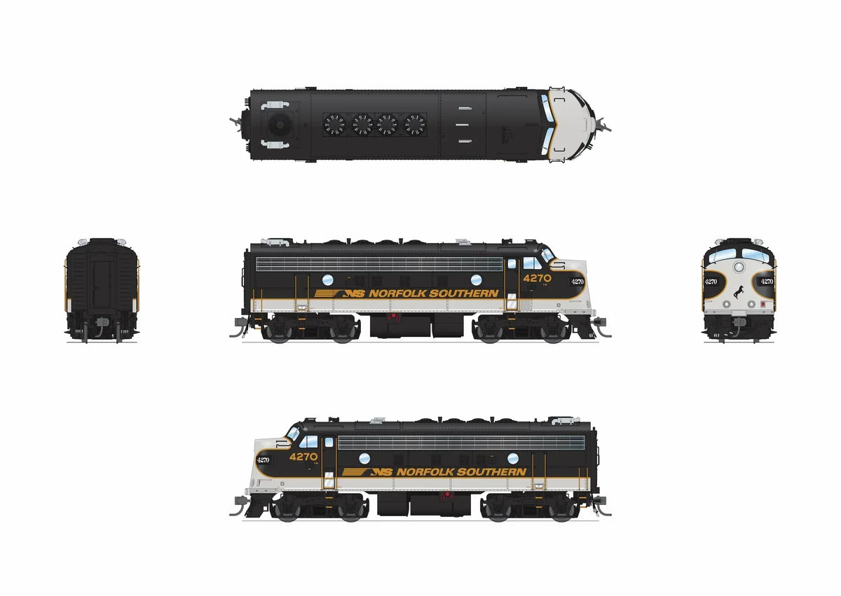 Broadway Limited Imports Diesel - Four Axle BLI 9702 HO Scale EMD F9A Diesel Norfolk Southern NS 4271 Paragon4 (Executive Scheme - Sound/DC/DCC)