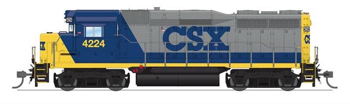 Broadway Limited Imports Diesel - Four Axle Broadway Limited BLI 7568 HO Scale EMD GP30 CSX "YN2" 4224 Paragon4