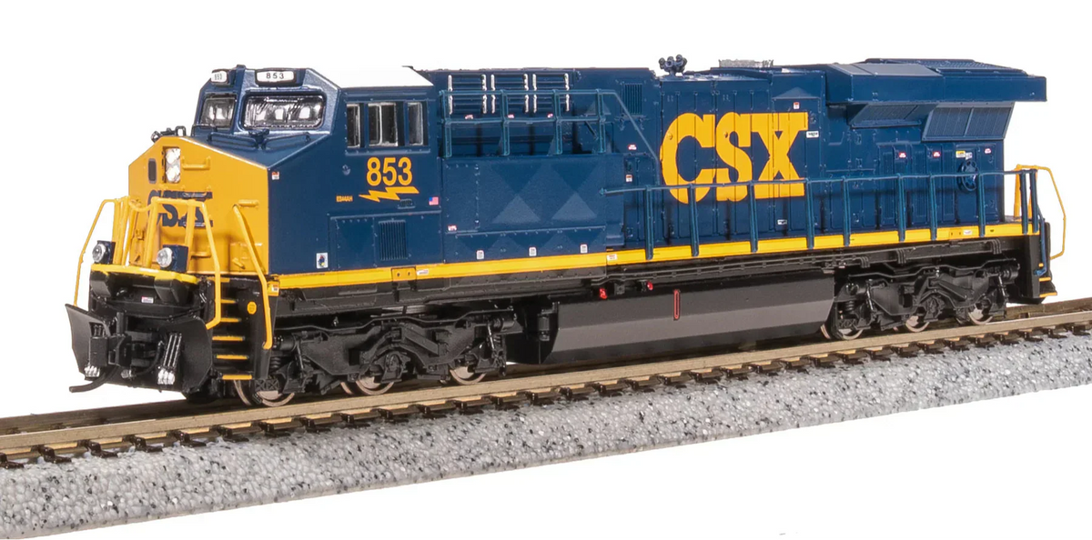 Broadway Limited Imports Diesel - Six Axle BLI 8617 N Scale GE ES44AC Diesel CSX 853 Paragon4 (YN3 Dark Future Paint)