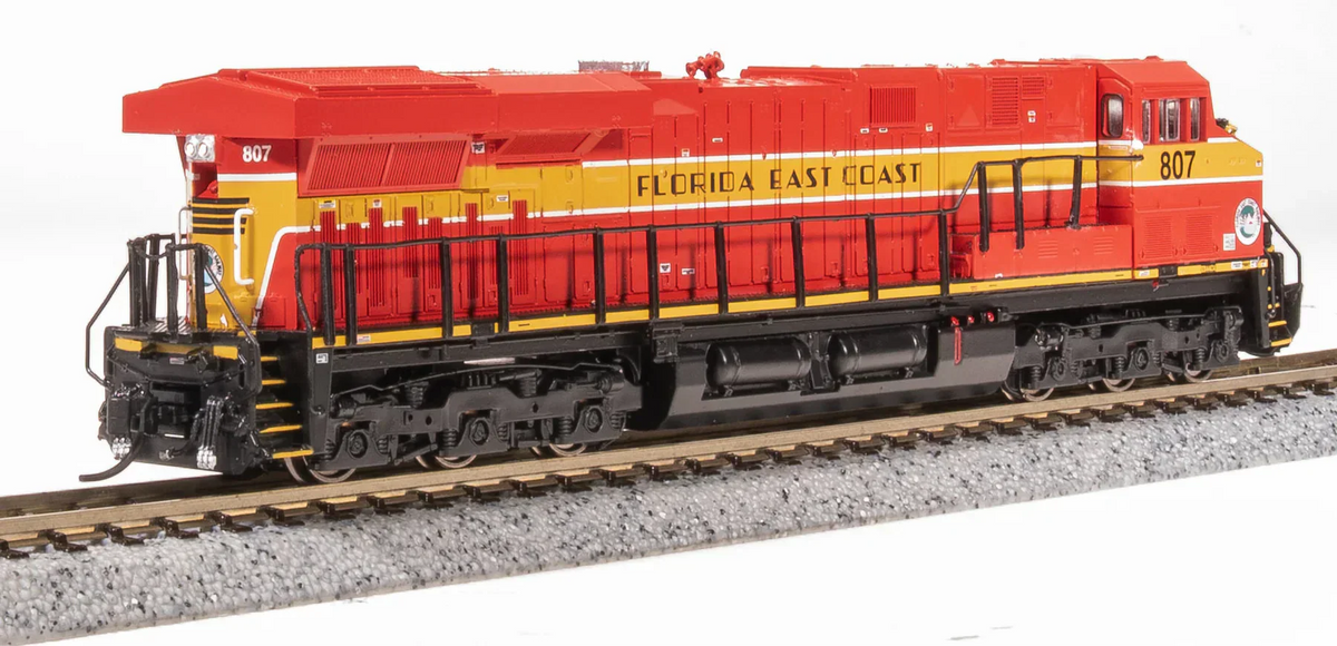 Broadway Limited Imports Diesel - Six Axle BLI 8621 N Scale GE ES44AC Diesel Florida East Coast FEC 816 Paragon4