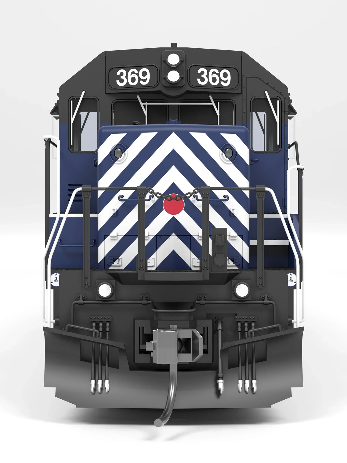 Broadway Limited Imports Diesel - Six Axle BLI 9818 HO Scale EMD SD45 Montana Rail Link MRL 368 Stealth DC (2000-2015 W Logo)